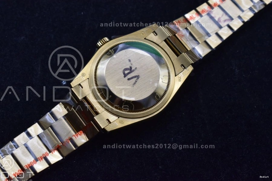 904L Weight) Diamond QF YG vr3255 with V5 Stick President 36 Best Steel Dial Gold DayDate on Bracelet Edition (Gain 0516